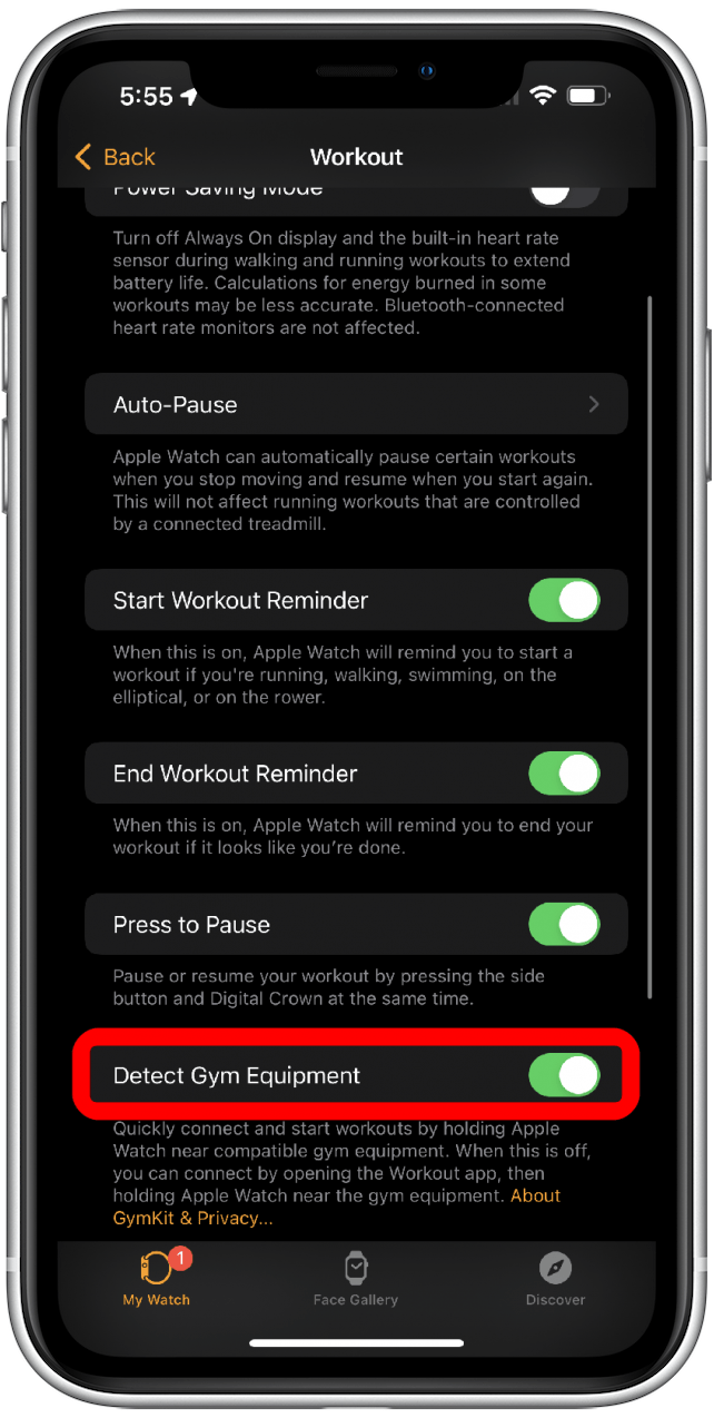 detect gym equipment - apple watch to peloton