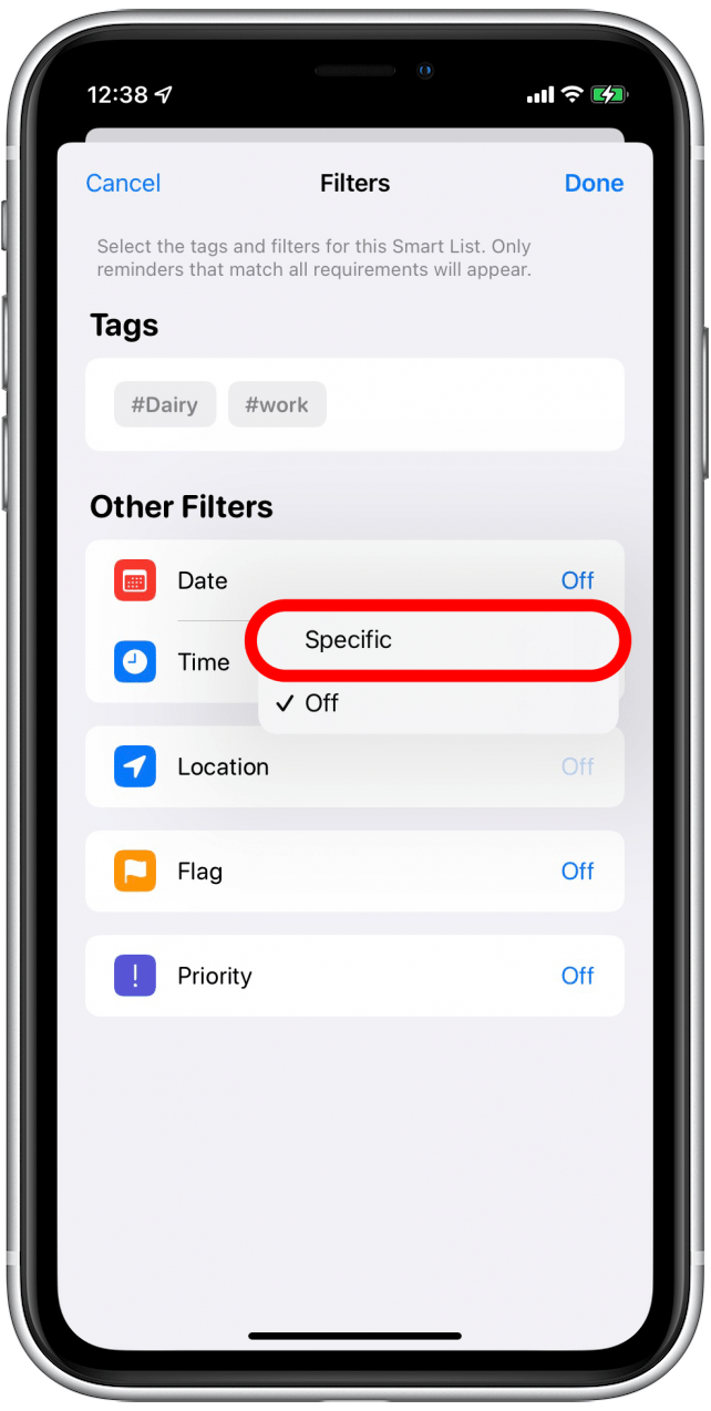 Select Specific