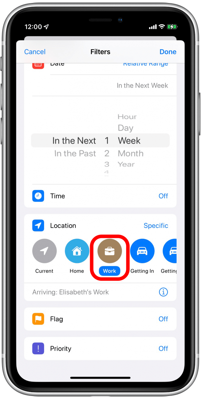 Select location