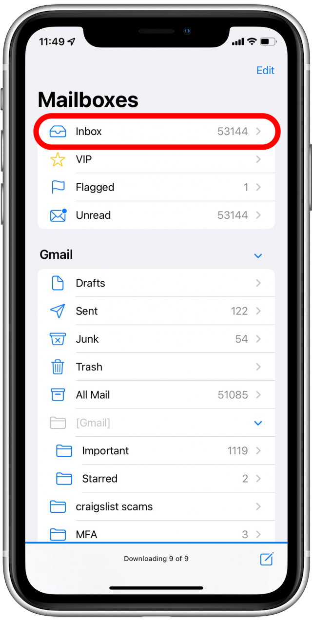 Tap Inbox