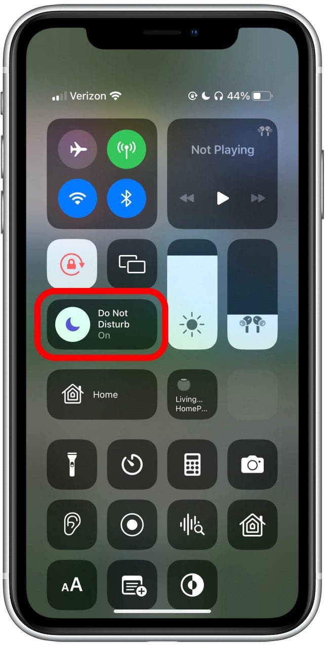 Do Not Disturb On why is my iphone not ringing