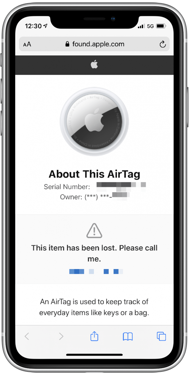 Lost AirTag