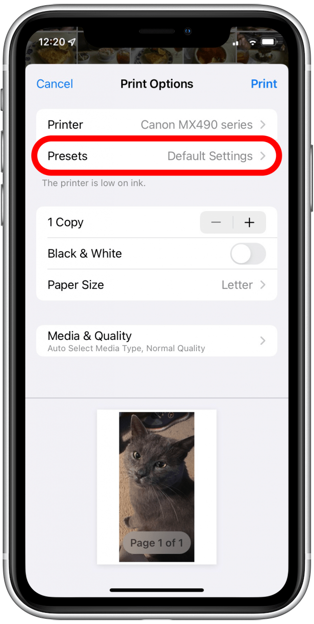 How to Print Pictures from iPhone