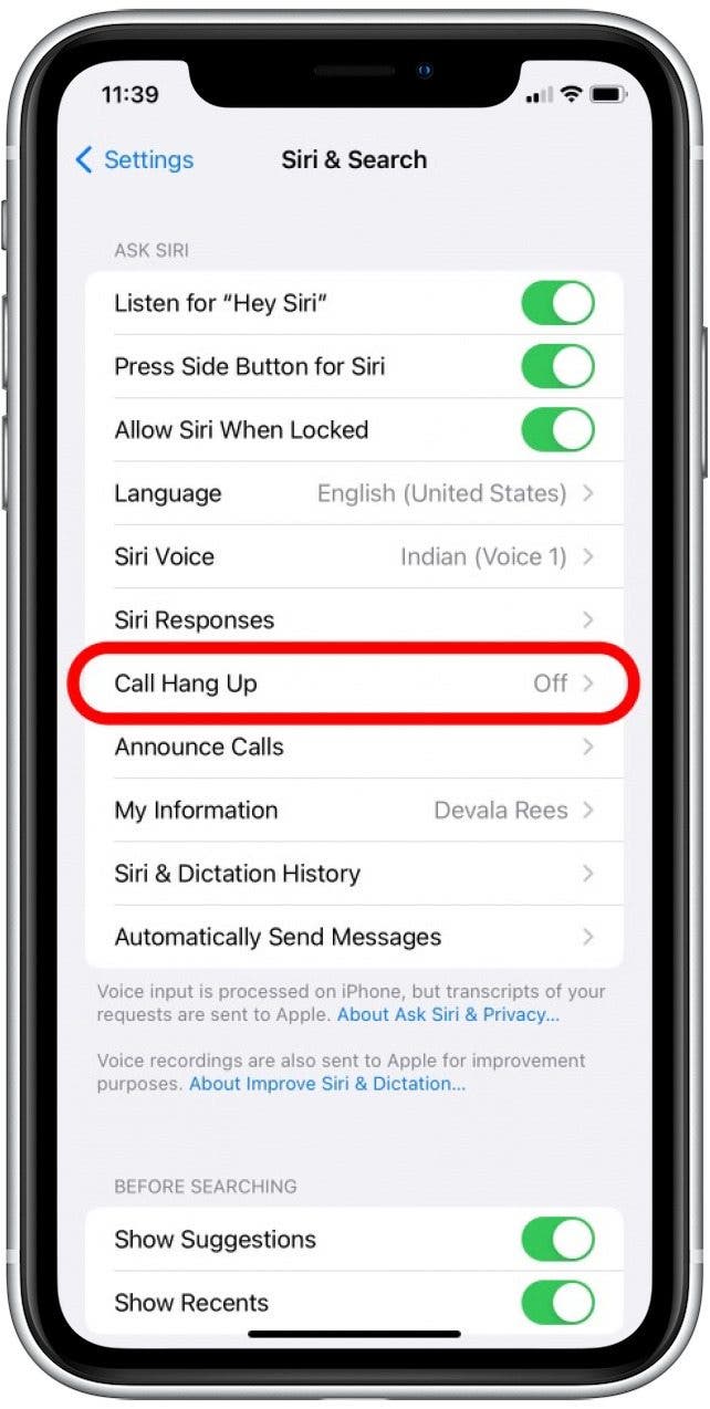 How to End a Phone Call on Your iPhone with Siri (iOS 16)