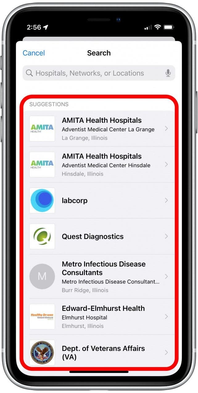 providers list