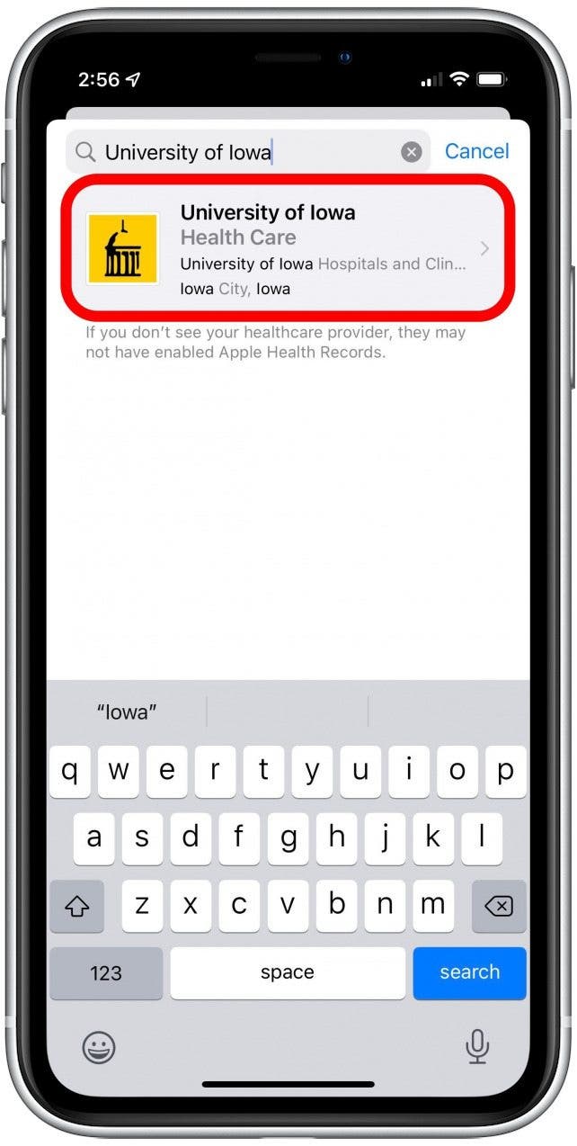 Select provider