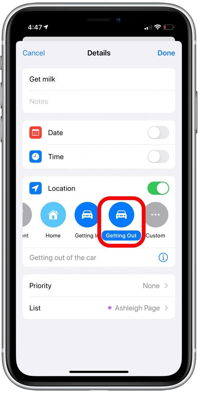 how do I set a reminder