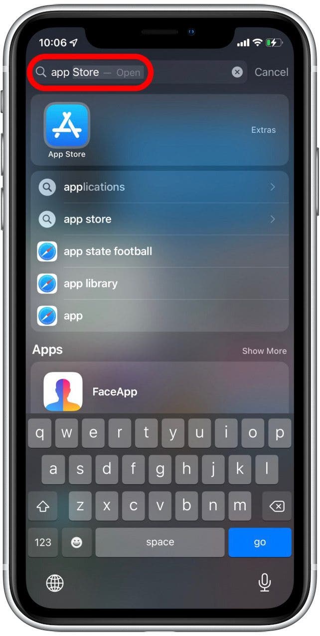 Search App Store