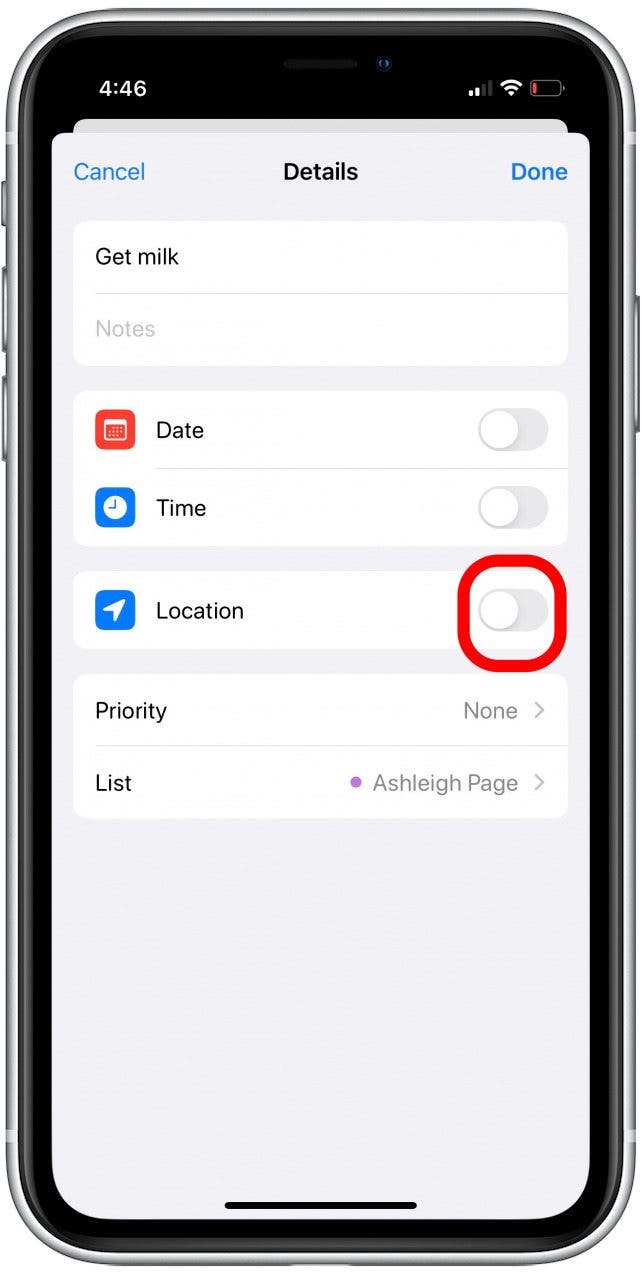 how to use reminders app