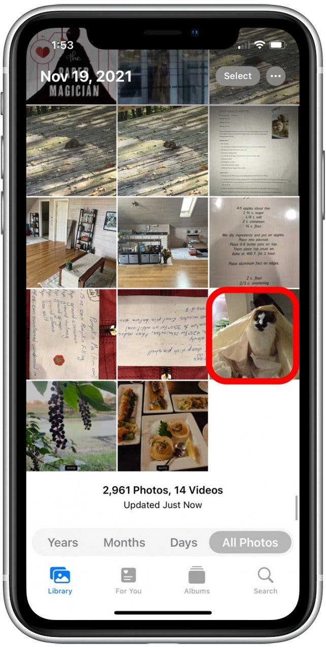 Select the photo you want to edit.
