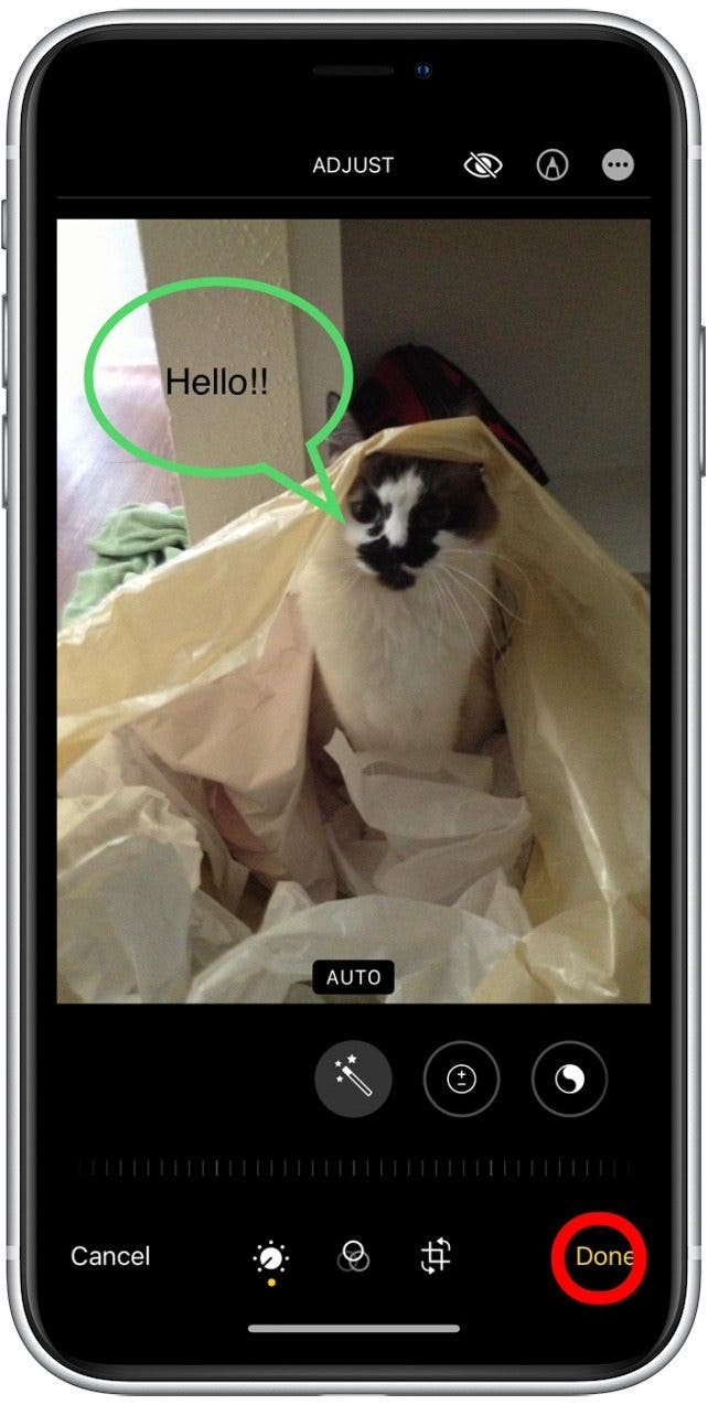 Tap Done to save your changes.