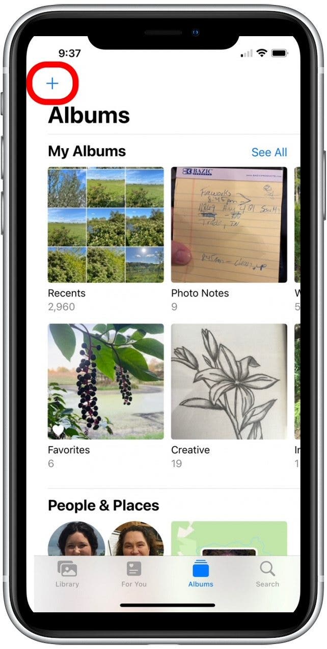 How to Make Folders for Photo Albums on iPhone