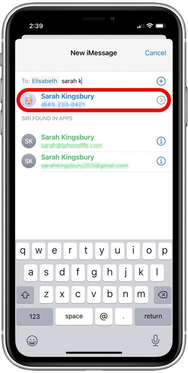 How to create a group text on iphone