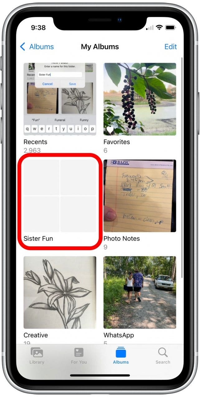 How to Make Folders for Photo Albums on iPhone in the Photos App (2023)