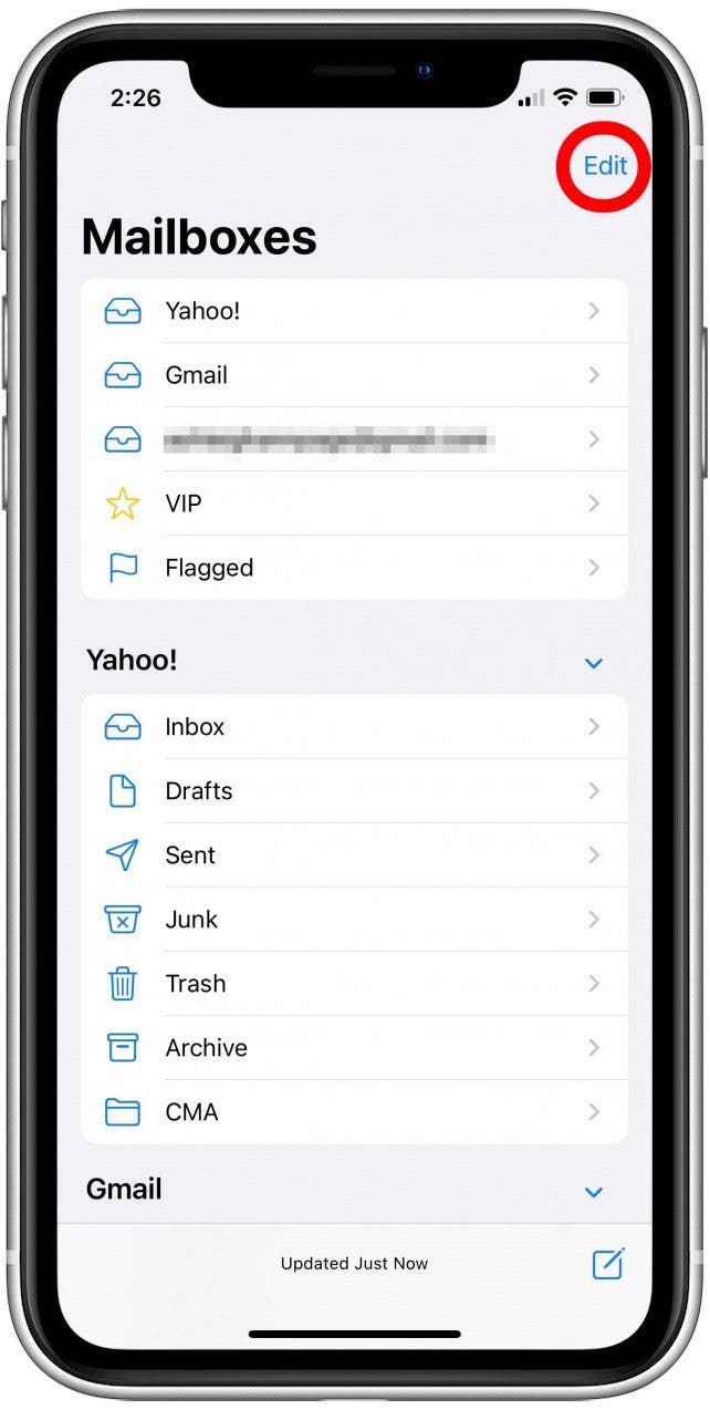 how do i get my inbox back on apple mail
