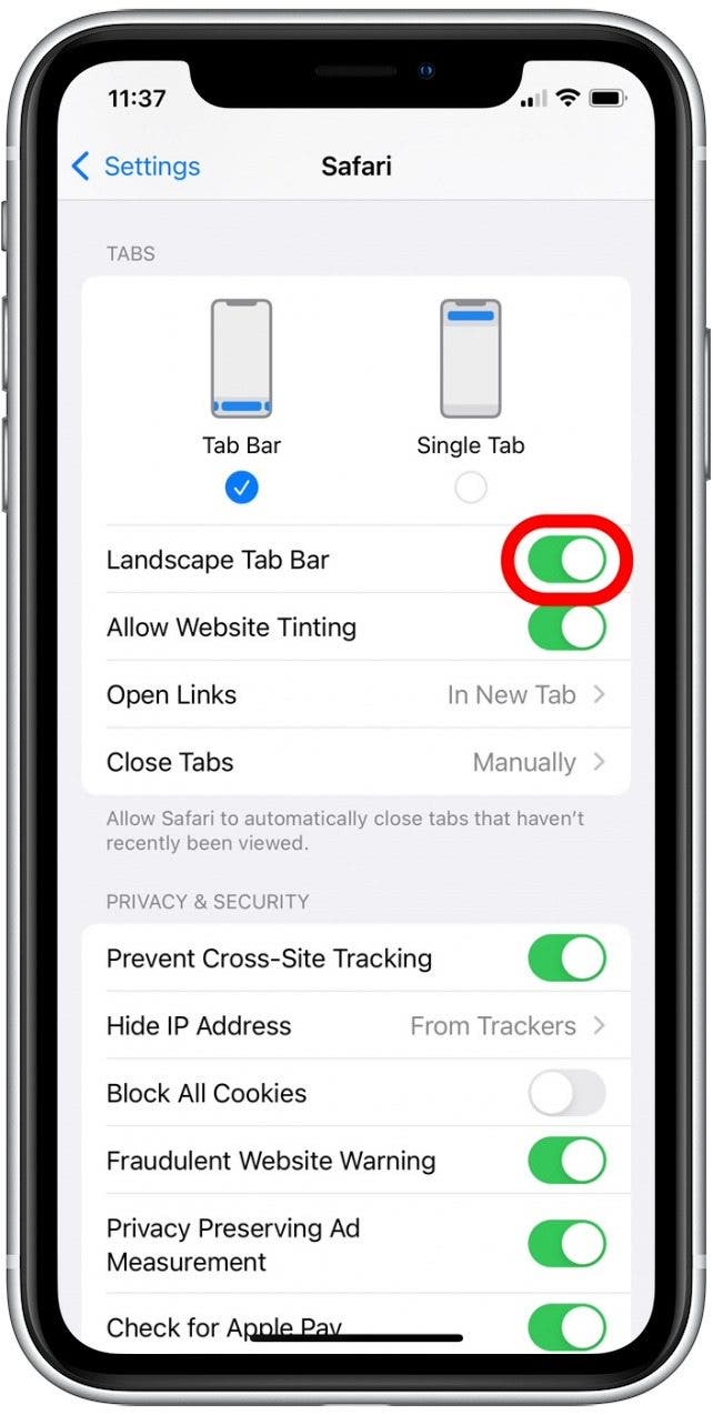 title= ios safari search bar height