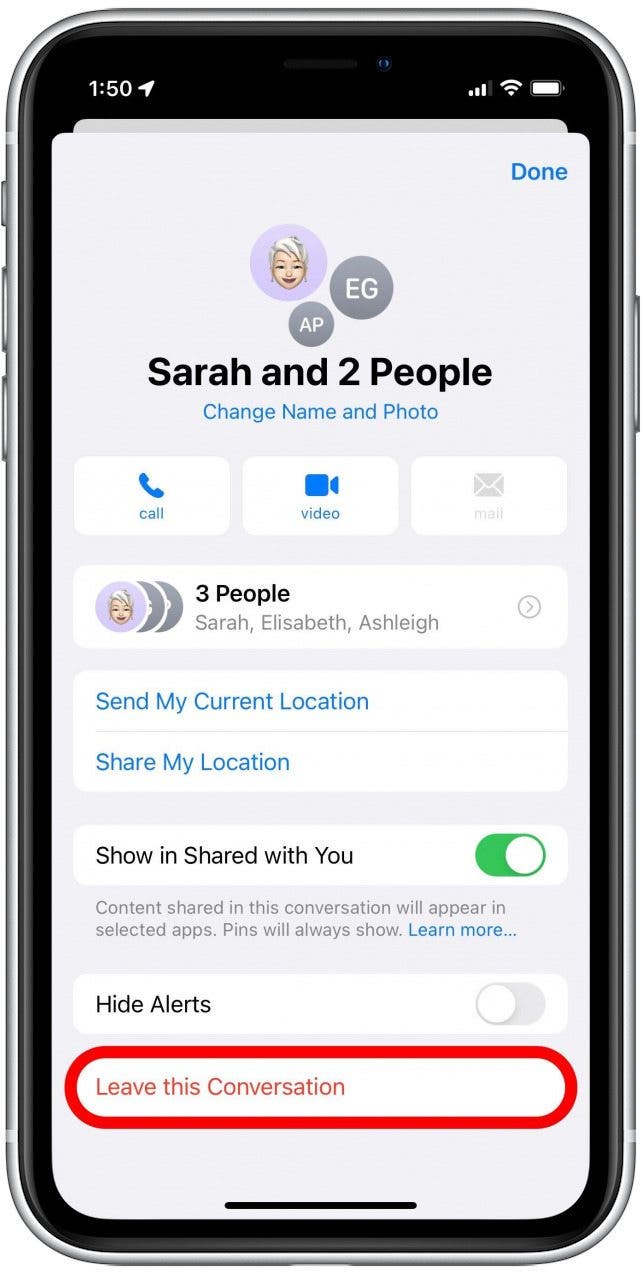 How To Leave A Group Text On Iphone Ios 15 Update