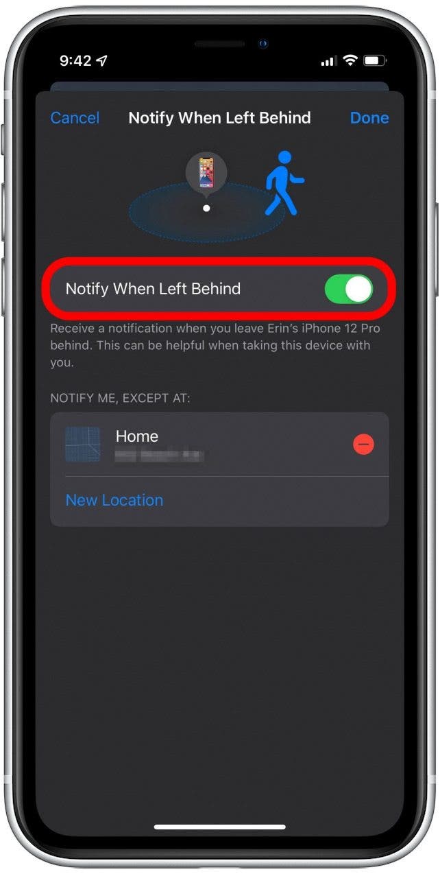 How to Disable Device Left Behind Alerts on iPhone (iOS 15)