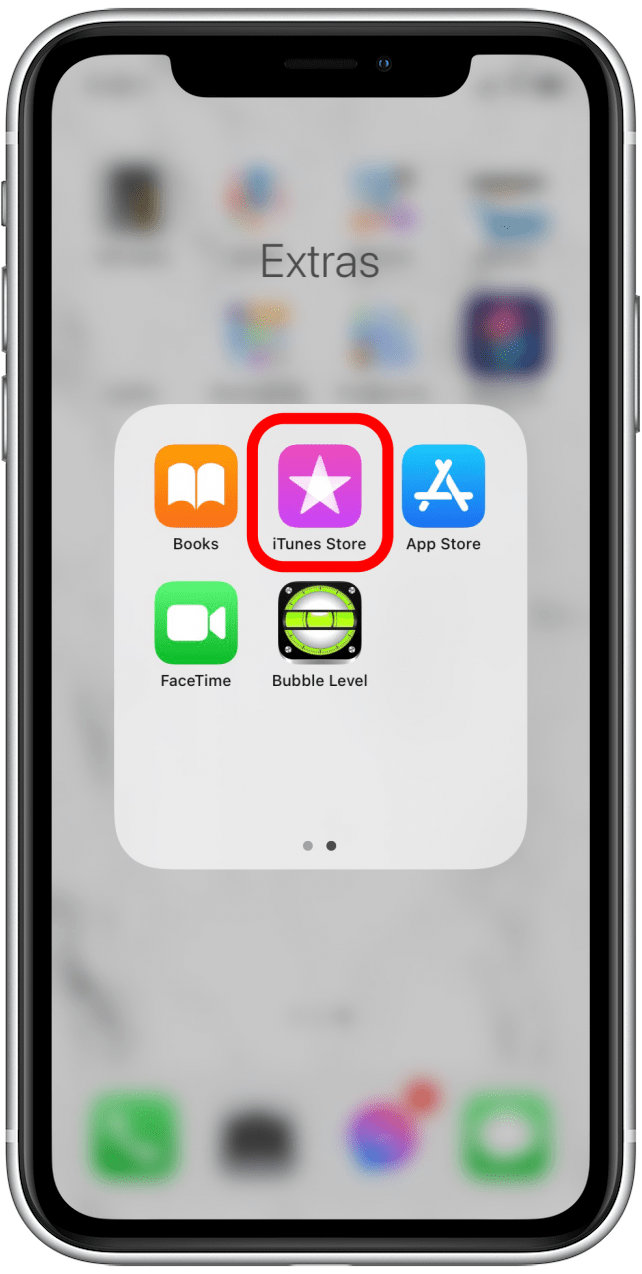 Open the iTunes app