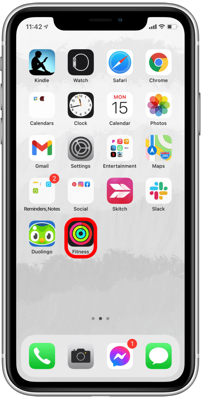 Apple fitness store app on iphone