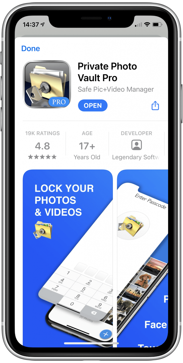 how to lock photos on iphone