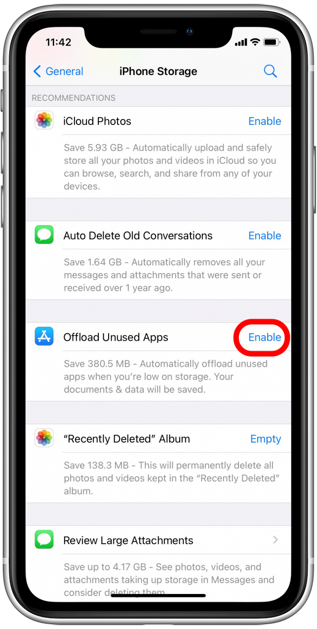 ios 11 system storage fix