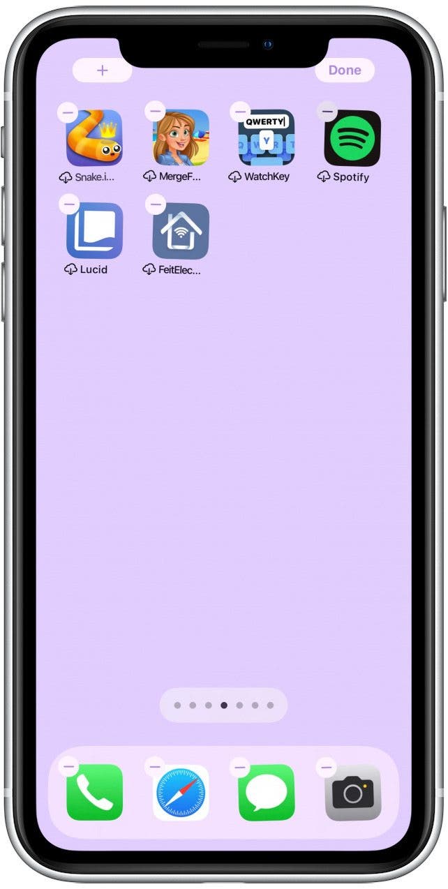 Now, your Dock and Home screen will enter jiggle mode. dock bar iphone	