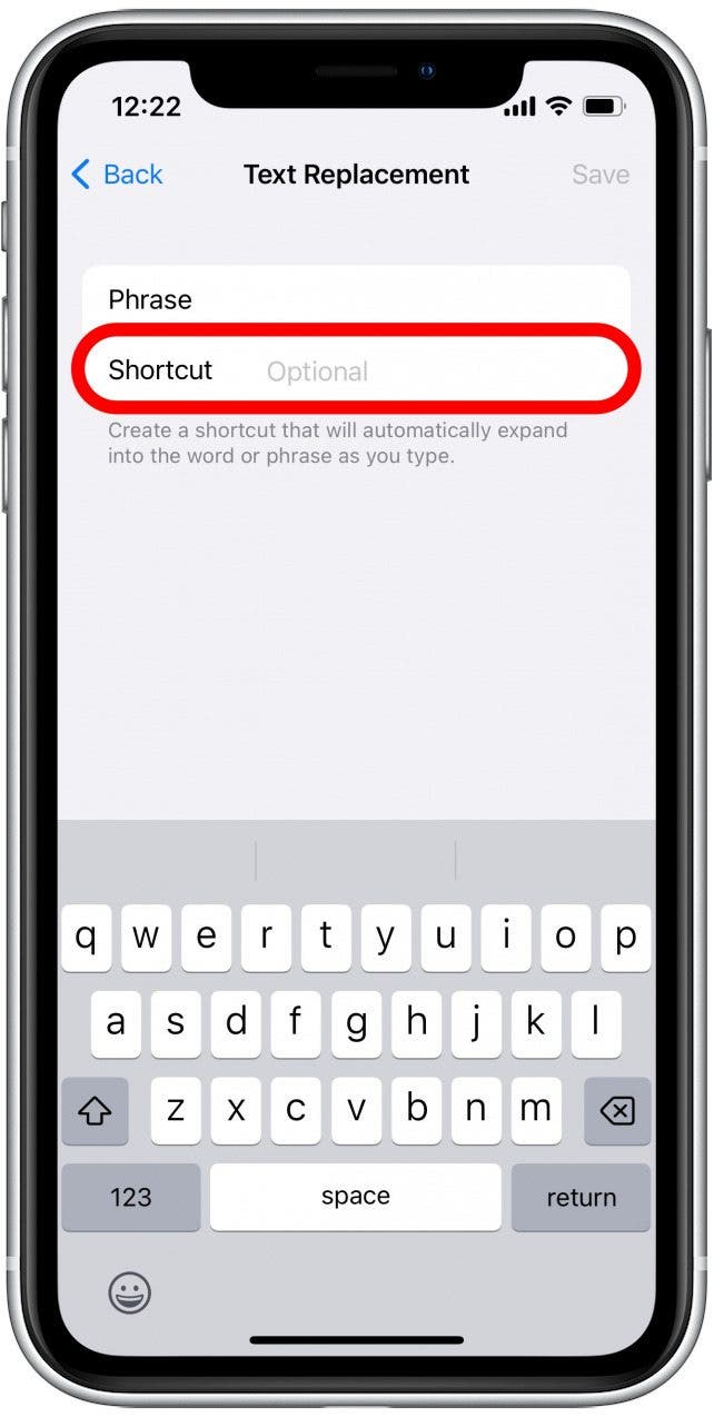 You can also add a shortcut so your keyboard will automatically know what you are trying to type