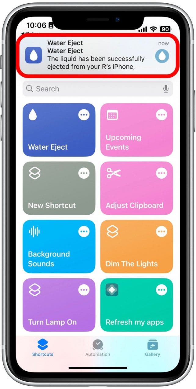 How to Use the Hidden Water Eject Shortcut on iPhone
