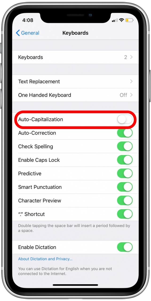 How to Turn Off AutoCapitalization on Your iPhone