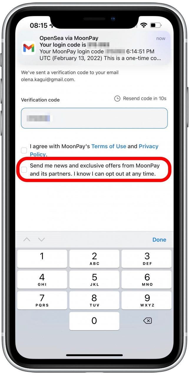 Check the second box, but this is optional.
