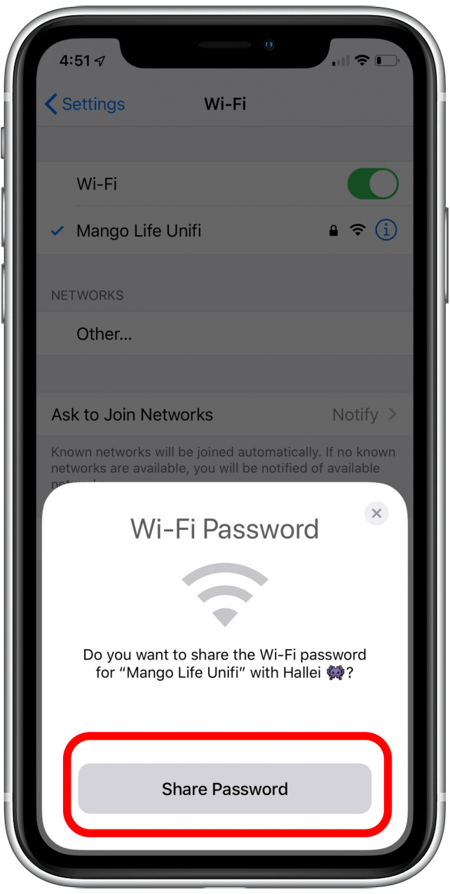 Cara Membagikan Password WiFi dengan iPhone atau iPad Terdekat