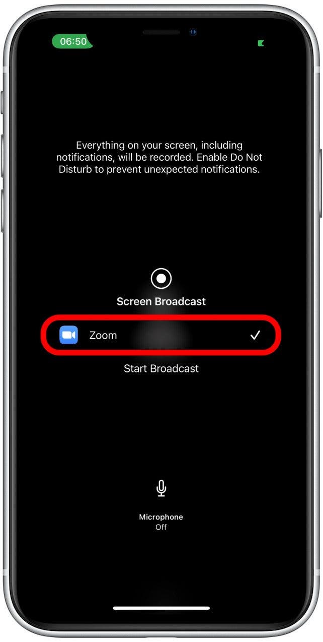 If you see multiple options under Screen Broadcast, choose Zoom - how to share a screen using zoom