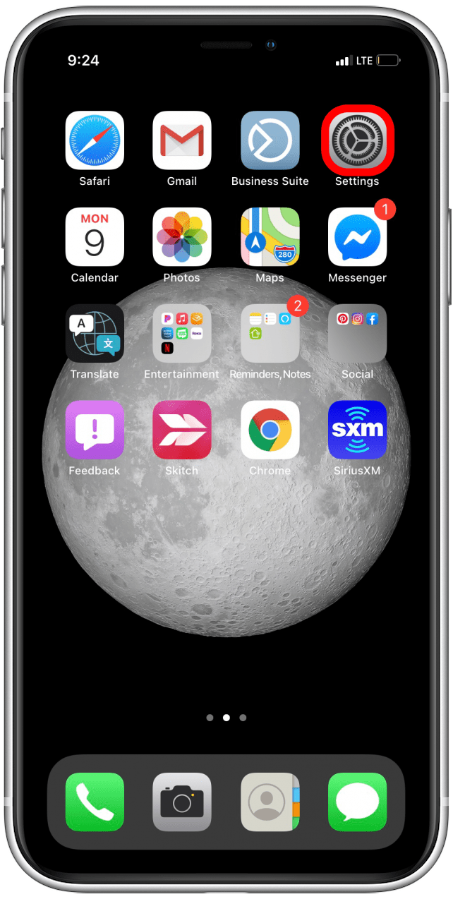 Open the Settings app to remove the iOS 14 beta profile