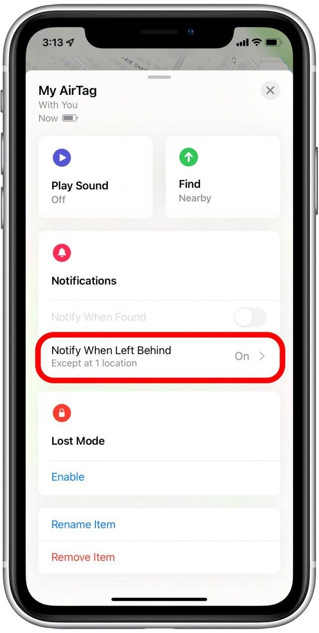 Get, Turn Off & Customize Left Behind Alerts for Your AirTag