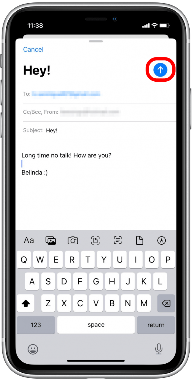 Schedule an Email in Apple Mail on Your iPhone (iOS 16)