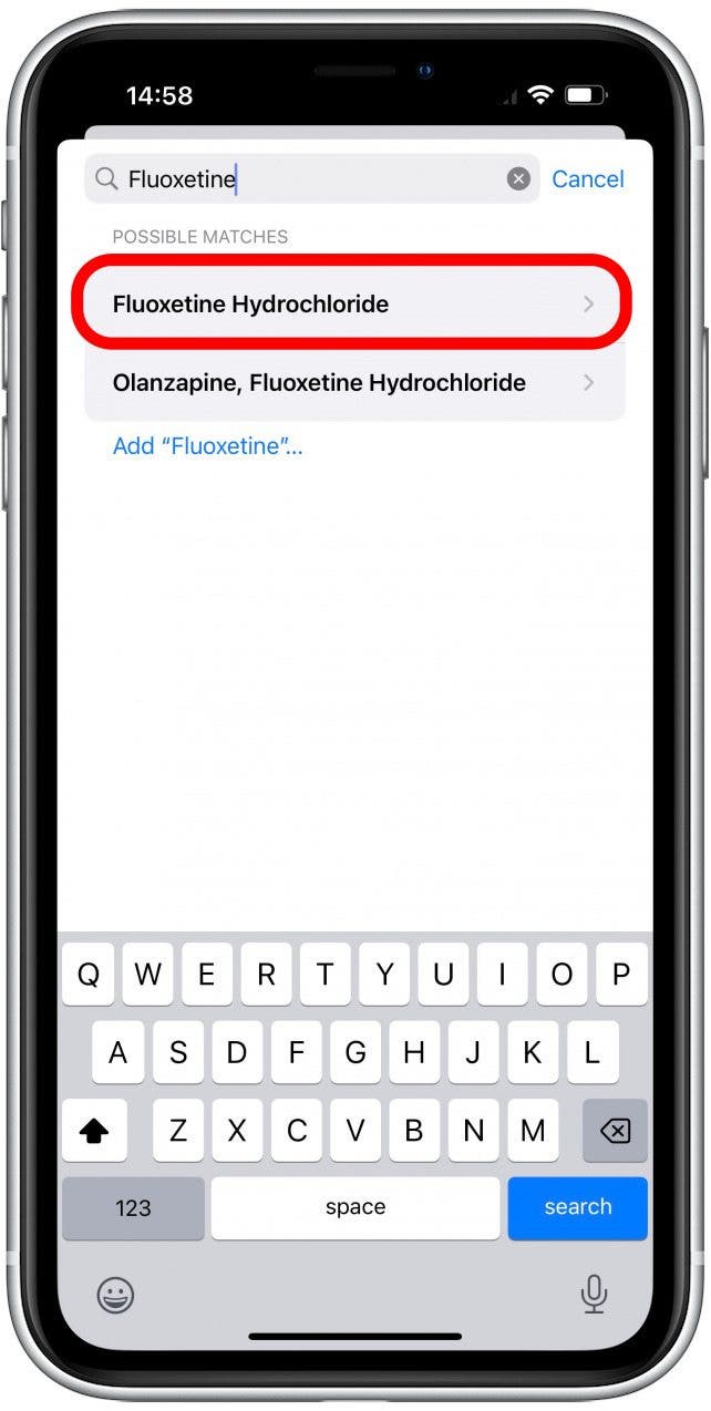 Tap the correct result.