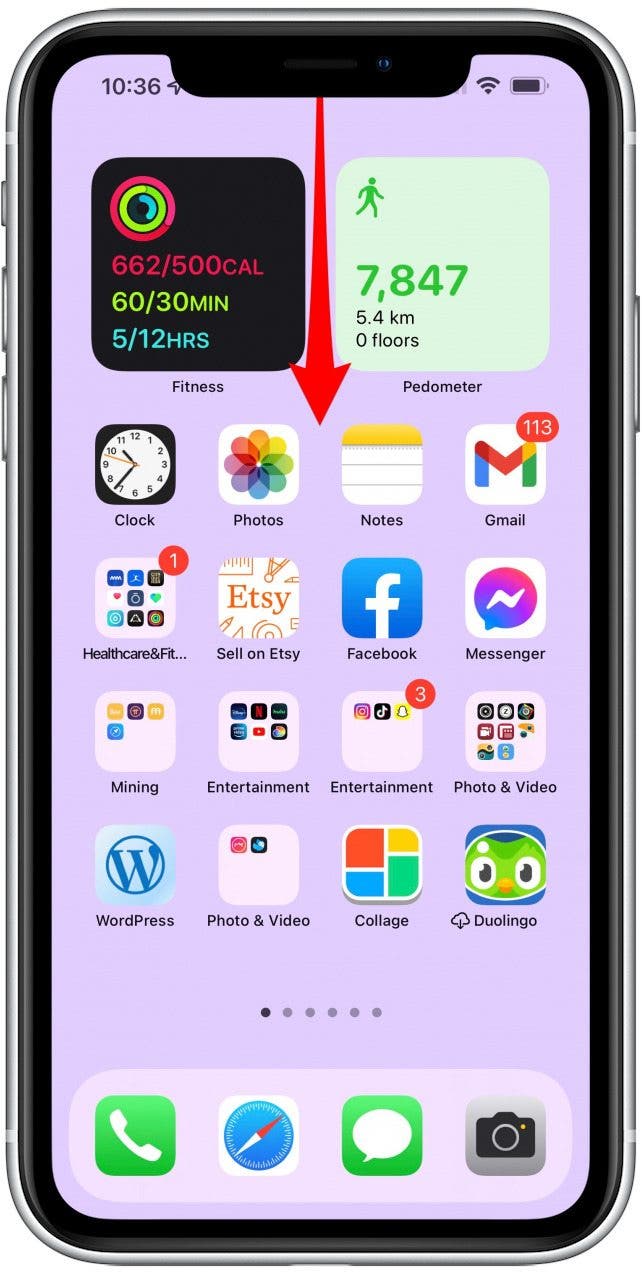 shortcut to camera on iphone
