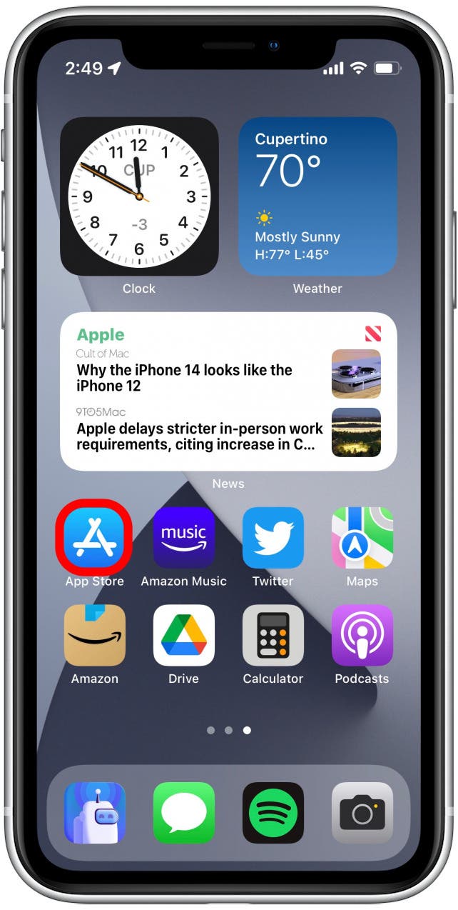 Open the App Store.