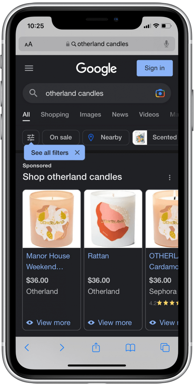 Type in the name of the website