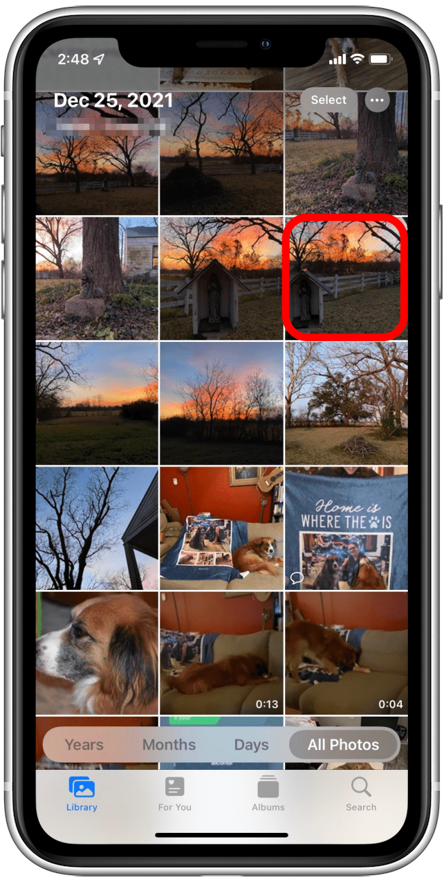 Select photo