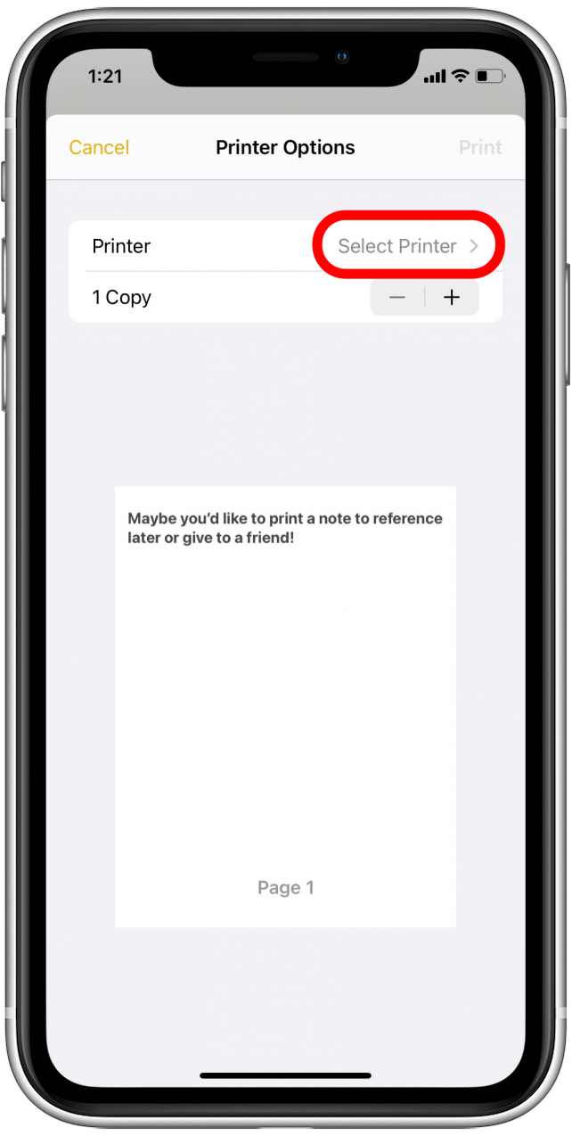 How to Print Notes on iPhone