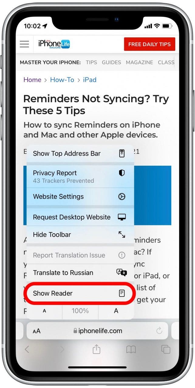 How to print without ads from a safari webpage