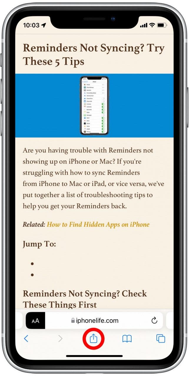 How to print without ads from a safari webpage