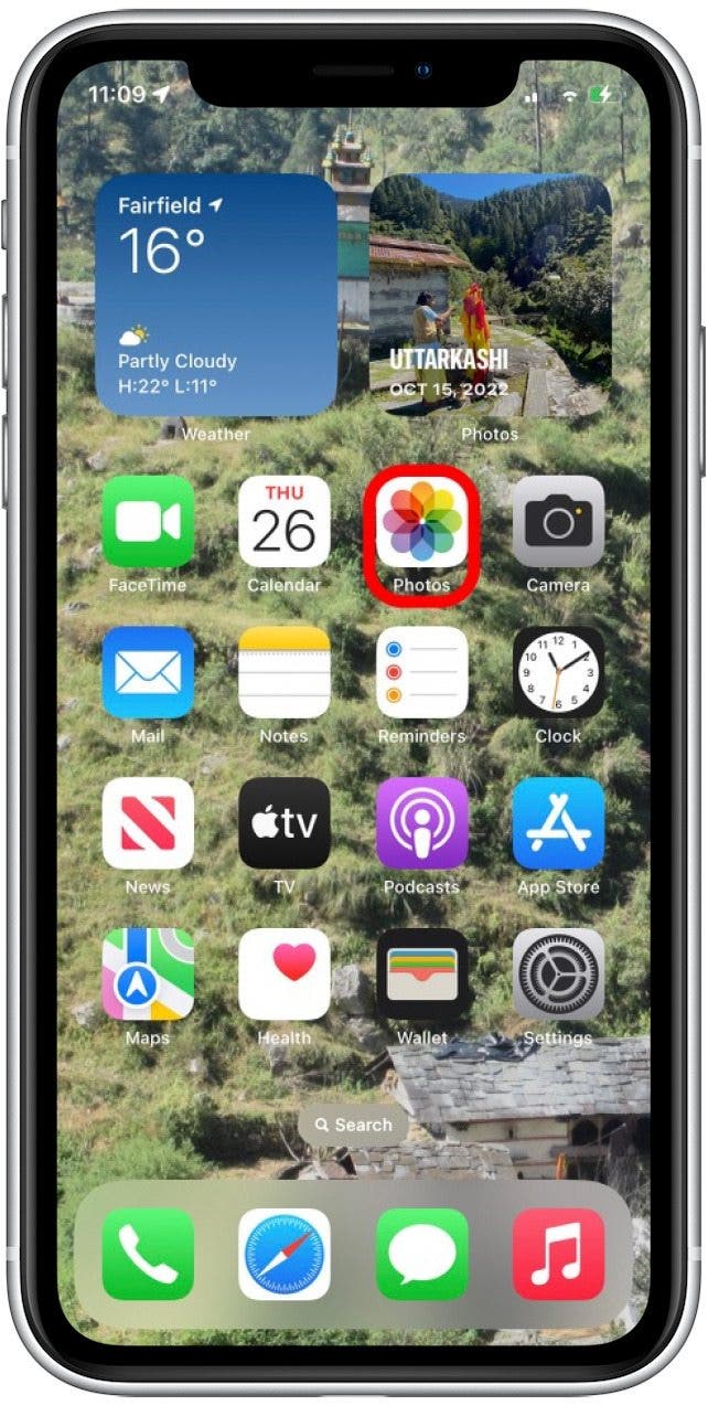 Go to your Photos app.