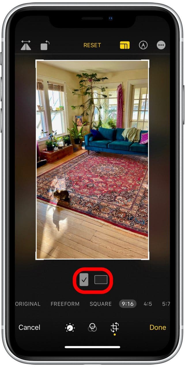 How to Resize Photos on iPhone by Cropping to a Specific Ratio