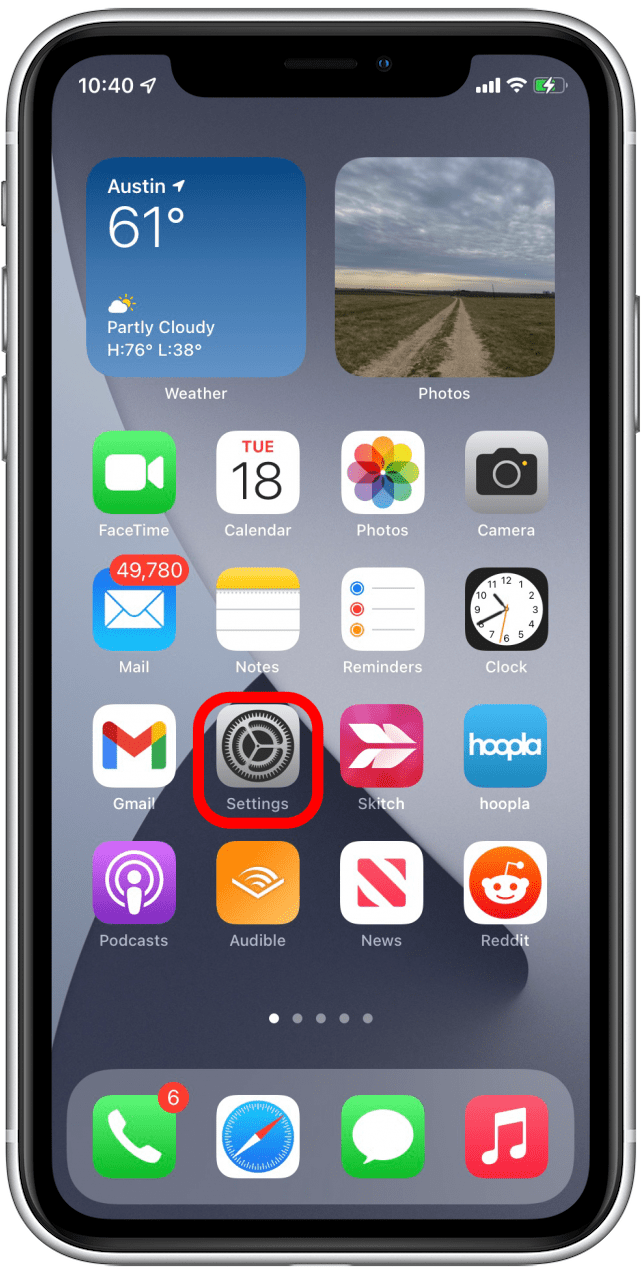 Tap Settings