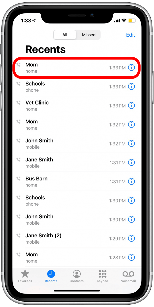 Found lost iPhone call recent contact to find owner
