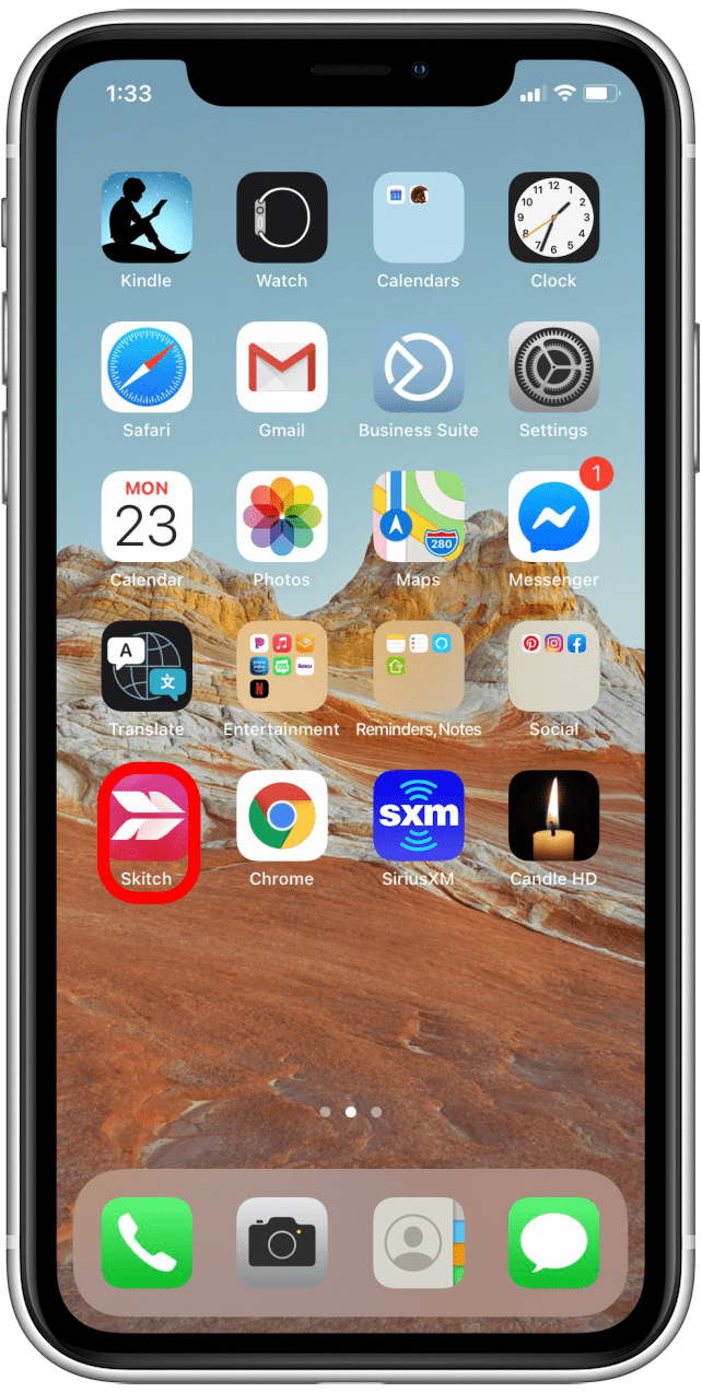 Press and hold the app icon until a menu pops up