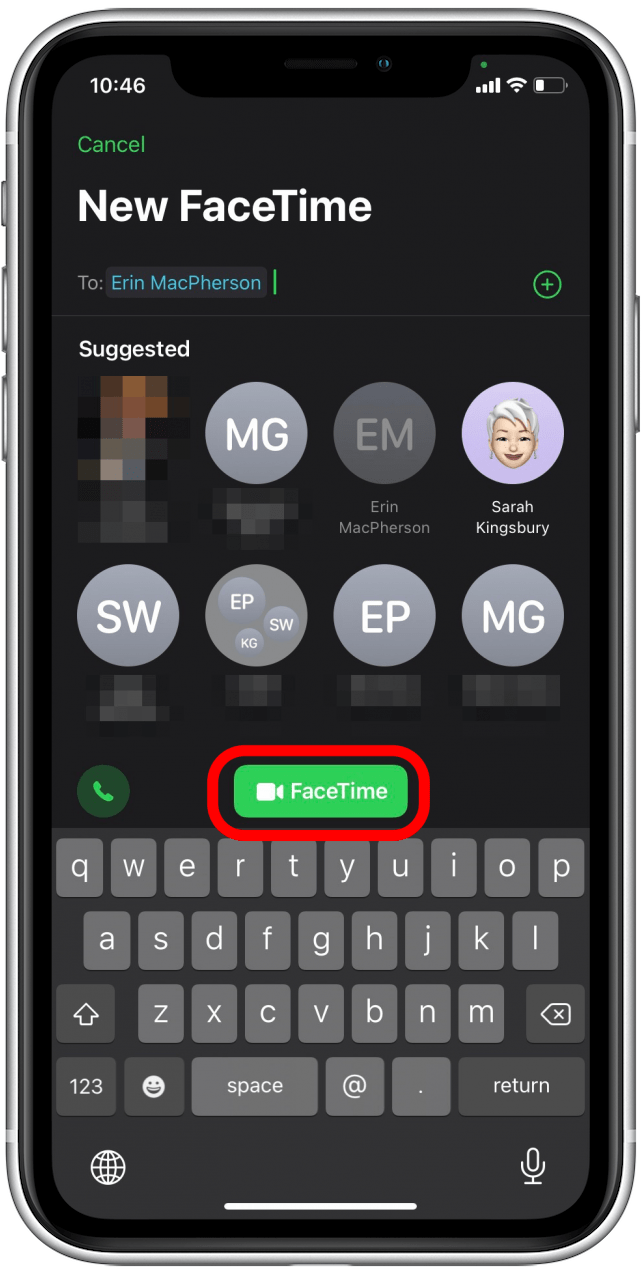 How to Screen Share on iPhone via FaceTime